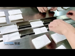 Empacotador de vedação lateral de 0,6 MPa de pressão de ar com sistema de controle PLC