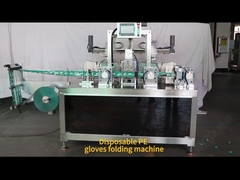 Completamente controlado por servomotores Luvas PE Máquina de embalagem dobrável Fácil instalação