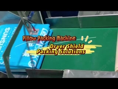 Máquina de embalagem de almofadas de escudo de secagem