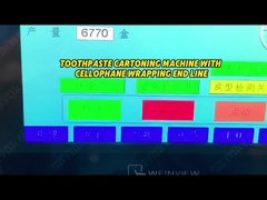 Produtos de tubos Máquina automática de embalagem em caixote com máquina de embalagem de linha final de celófano