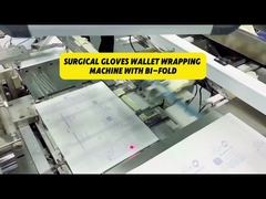 Máquina de Embalagem Interna de Luva Cirúrgica com Dobra em Bi-fold