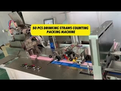 50 peças de canudos de leite de soja Máquina automática de contagem e embalagem 220V 3KW