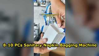Máquina automática de selagem e ensacamento de absorventes higiênicos