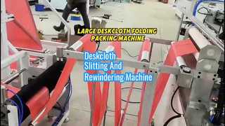 Máquina de corte e rolamento dobrável automático para folha de lençol descartável grande