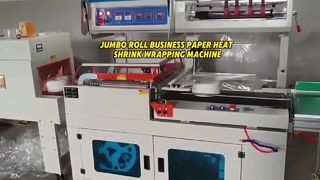 Máquina de empacotamento automática do envoltório do filme retrátil para o rolo enorme do papel comercial