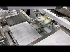 Tipo máquina de embalagem da carteira da luva cirúrgica com função dupla-dobra