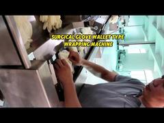 Tipo máquina inteligente da carteira das luvas cirúrgicas de envolvimento do forro de papel