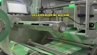 Impressora a laser UV para a máquina embaladora de filme superior