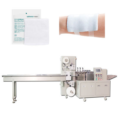 Máquina de empacotamento lateral Gauze Packing Machine médico mecânico do selo 2.5KW 4