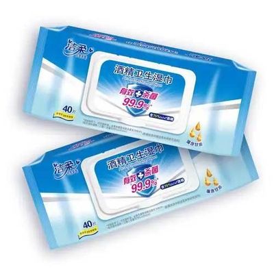 Good price tecido 120Pcs molhado que faz a máquina para a linha de embalagem de alta velocidade automática das mulheres on-line