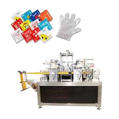 Qualidade  Automatic Packaging Folding And Sealing Machine Aesthetics PE Gloves Fábrica