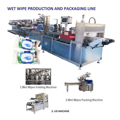 Qualidade  PLC Control 5 Slitting Lane Wipe Making Machine With 1 Year Warranty Fábrica