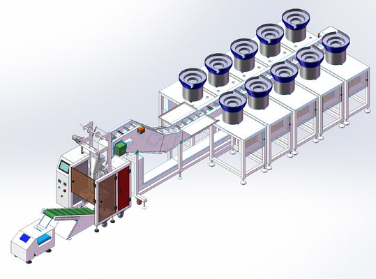 Parafuso automático que conta a máquina de embalagem das peças do hardware da máquina de embalagem 2.0KW