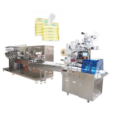 30 - 120PC Máquina de produção de toalhetes úmidos com 5 vias de corte Máquina de embalagem de toalhetes para bebês