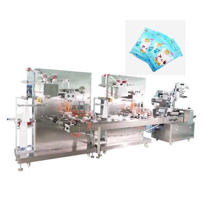 Máquina de embalagem molhada de limpeza das limpezas do tecido que enche 220V automático