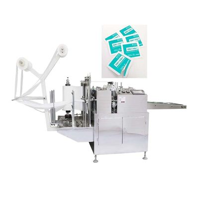 A máquina horizontal 3KW mecânico do cotonete do álcool limpa a máquina de empacotamento