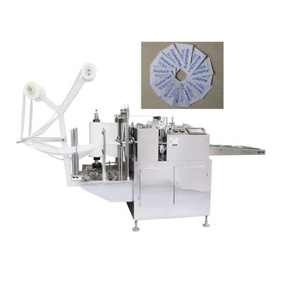 máquina de embalagem da selagem do lado da máquina 3KW quatro da almofada do álcool 220V