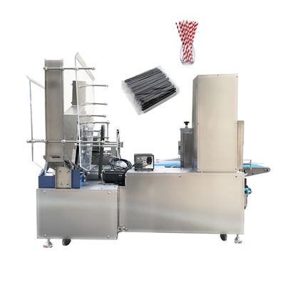 Fruto Juice Straw Packaging Machine Automatic Counting e embalagem