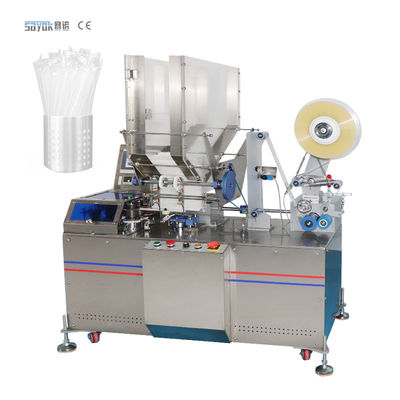 Controle 1.5KW Straw Packing Machine Bag Type bebendo automático do PLC