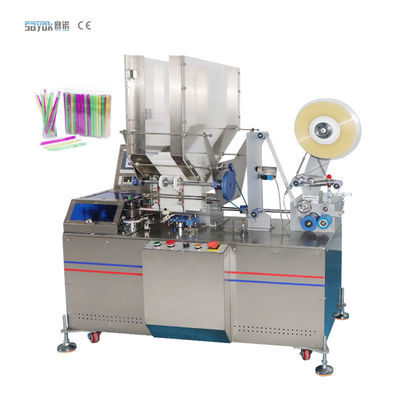 500-600 sacos/selagem traseira Straw Wrapping Machine Automatic Individual do minuto única