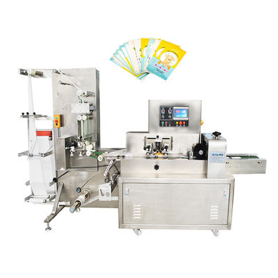 220v Máquina de embalagem de toalhas úmidas Servo-driven Punching Labeling Wet Tissue