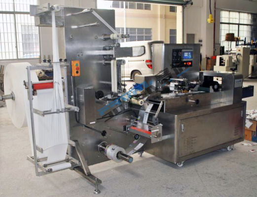 220v Máquina de embalagem de toalhas úmidas Servo-driven Punching Labeling Wet Tissue
