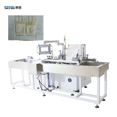 Máquina de embalagem de luvas cirúrgicas médicas de 300 mm controle automático PLC