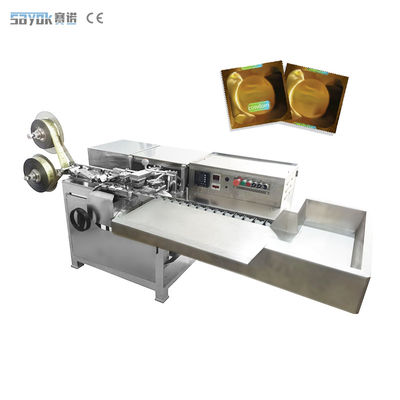 100 sacos/min Máquina automática de embalagem Máquina de vedação de preservativo quadrada