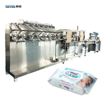 Sistema de empilhamento servo-driven Big Pack Baby Wipes Machine Linha de embalagem automática