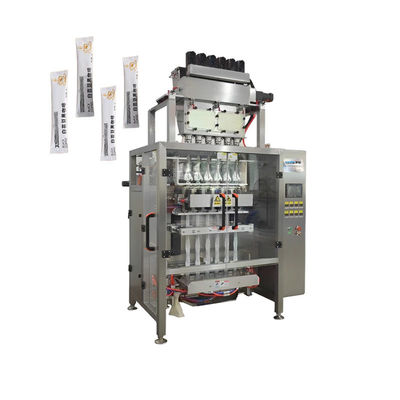 Máquina de enchimento automático de pó de 2 pistas Máquina de embalagem de saquetes de café instantâneo de alta capacidade