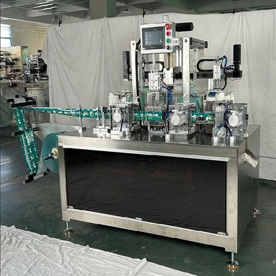 220V 50HZ 3KW Controle de Servo de Baixa Tensão Luvas de PE Máquina Automática de Embalagem Dobrada Selo de 4 lados