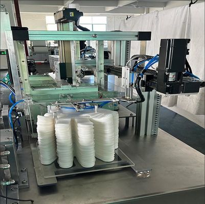 Máquina de embalagem de embalagem de luvas de alta produtividade PE com função de dobragem de alimentação por sucção automática