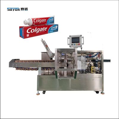 Competitive Horizontal Cartoner Machine For Toothpaste Tube 220V 0,75KW