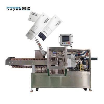 Máquina de cartonagem de tubos de gel de limpeza conveniente para 220V 50/60Hz Tipo de fonte de alimentação