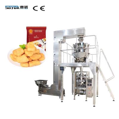 Good price Máquina de Embalagem Automática de Nuggets Congelados com Balança Multi-cabeça + Máquina de Embalagem Vertical de Filme Contínuo (Collar Type) de Grande Porte on-line