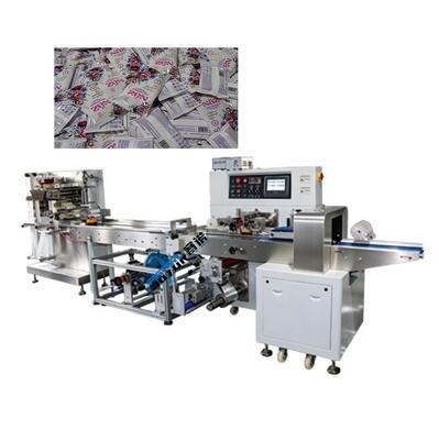 Good price Preço competitivo 5-30 PCs Limpeza toalhas molhadas Solução de embalagem com uma única linha de corte automática on-line